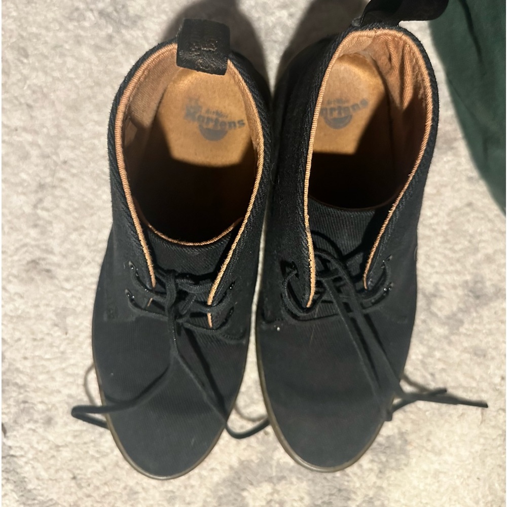 Dr. Martens Daytona Black Canvas Boots- Size 5